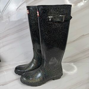 Hunter Original Starcloud Black Tall Boots